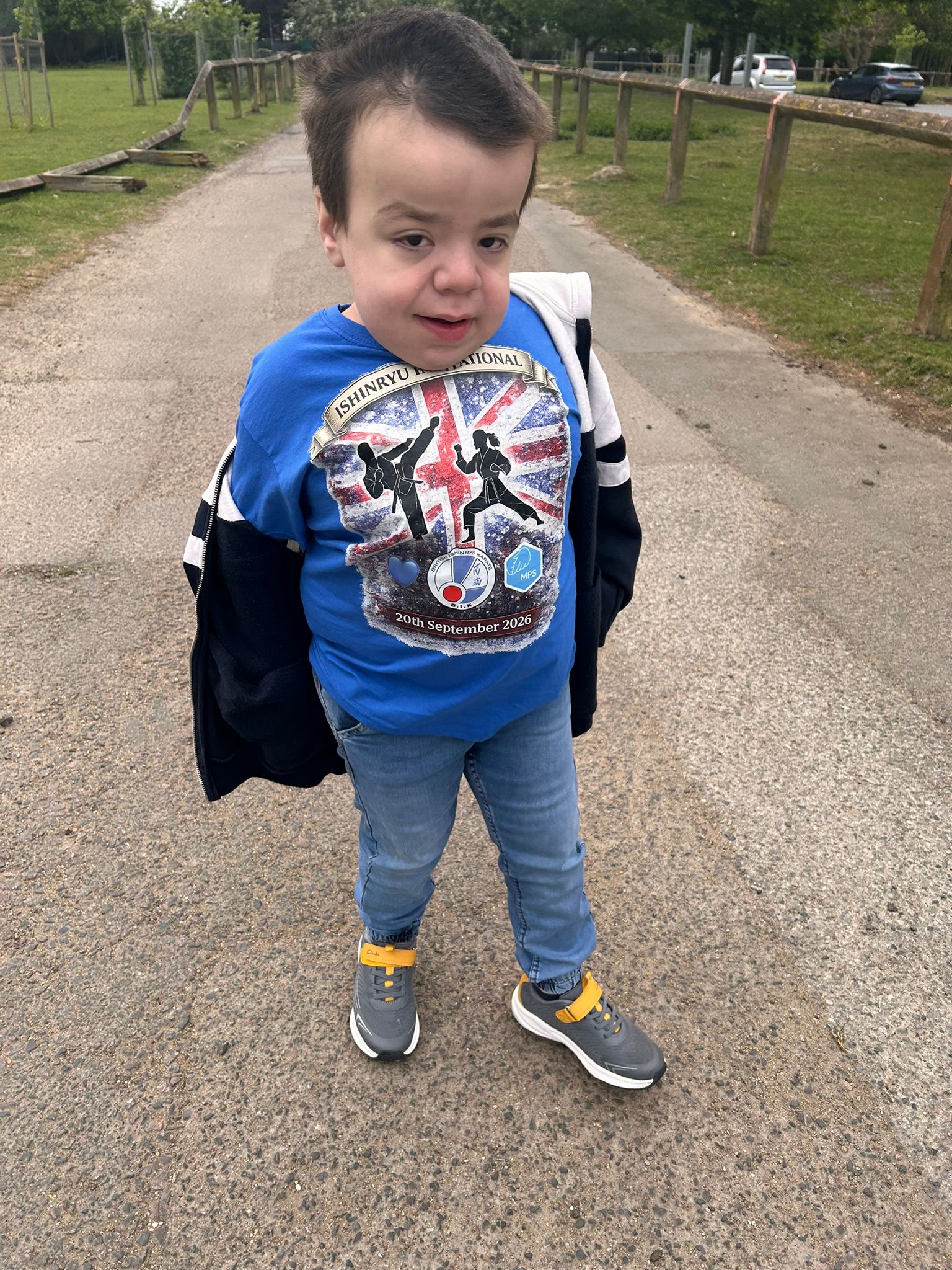 Henry wearing his ISHINRYU INVITATIONAL T-Shirt