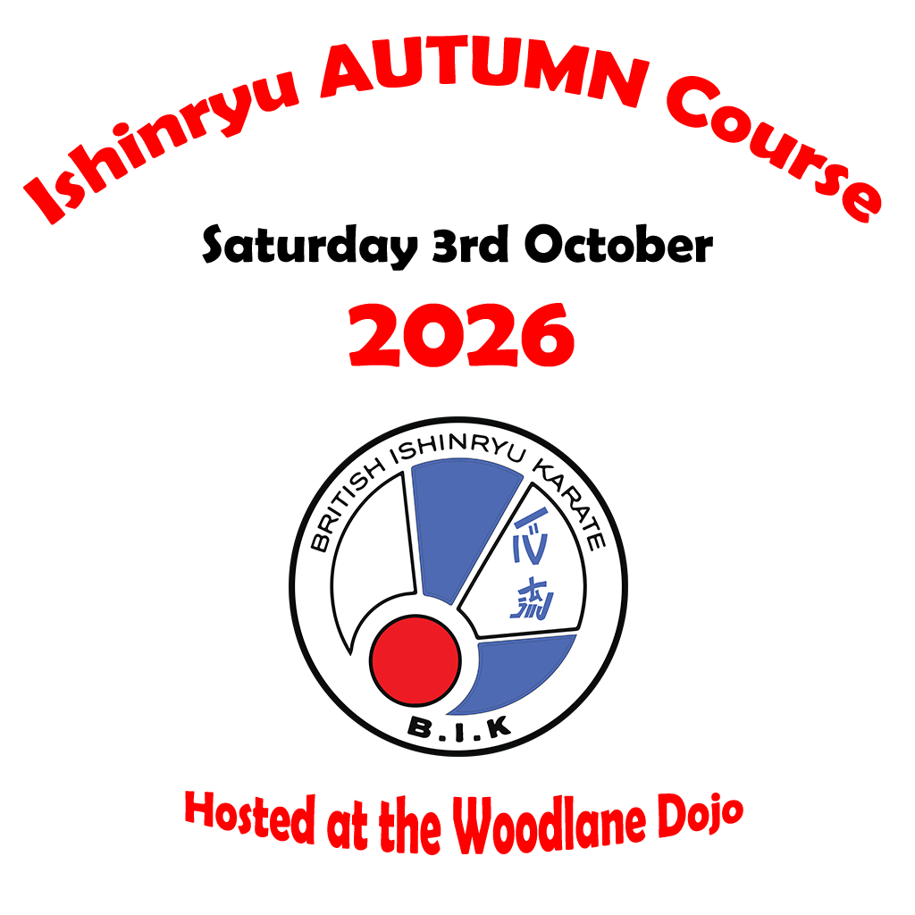 Ishinryu Autumn Course at Woodlane (3-Oct-2026) 2026 Autumn Course at Woodlane